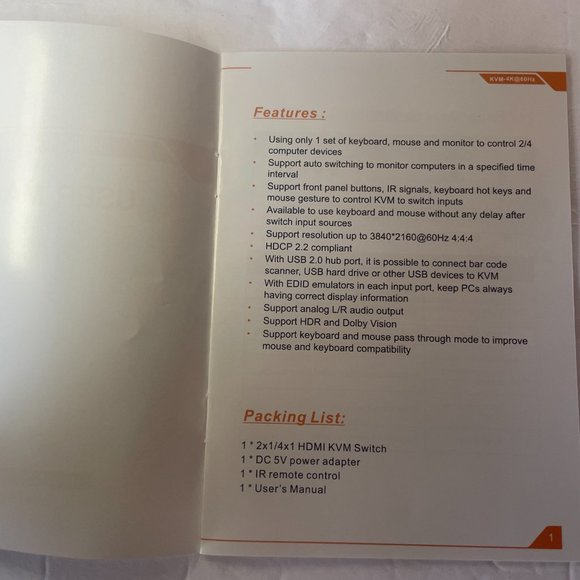 *New (Reg. $220)* TESmart 2x1 HDMI KVM Switch - Picture 8 of 10